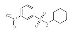 N-环己基-3-硝基苯磺酰胺结构式