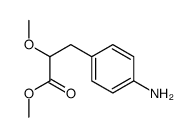 3-(4-氨基苯基)-2-甲氧基丙酸甲酯结构式