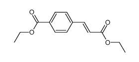 4-ethoxycarbonyl-cinnamic acid ethyl ester Structure