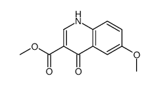 1,4-二氢-6-甲氧基-4-氧代-3-喹啉羧酸甲酯结构式