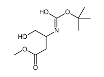METHYL 3-(TERT-BUTOXYCARBONYLAMINO)-4-HYDROXYBUTANOATE结构式
