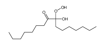 9-hydroperoxy-9-hydroxyhexadecan-8-one结构式