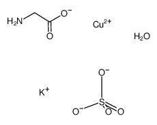 potassium glycinatosulphatoaquocuprate(II) Structure