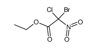 Bromochloronitroacetic acid ethyl ester Structure