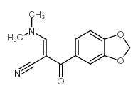 2-[(二甲基氨基)亚甲基]-3-(3,4-亚甲基二氧基苯基)-3-氧代丙腈结构式