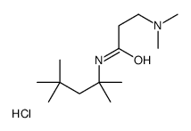 3-(dimethylamino)-N-(2,4,4-trimethylpentan-2-yl)propanamide,hydrochloride结构式