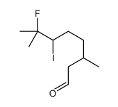 7-fluoro-6-iodo-3,7-dimethyloctanal Structure