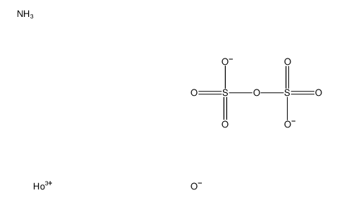 ammonium holmium(3+) disulphate结构式