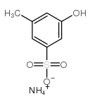 ammonium 3-hydroxy-5-methylbenzenesulphonate结构式