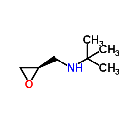 (R)-3-叔丁氨基-1,2-环氧丙烷结构式