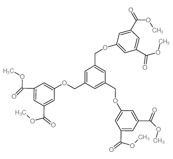 1,3-Benzenedicarboxylic acid, 5,5',5''-[1,3,5-benzenetriyltris(methyleneoxy)]tris-, hexamethyl ester (en) Structure