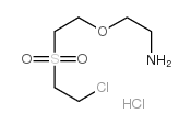 2-[2-(2-chloroethylsulfonyl)ethoxy]ethanamine,hydrochloride Structure