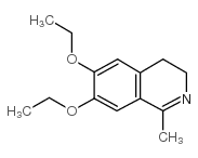 1-甲基-6,7-二乙氧基-3,4-二氢异喹啉结构式