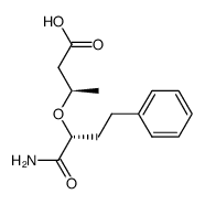 (3R,5R)-5-carbamoyl-3-methyl-7-phenyl-4-oxaheptansaeure结构式