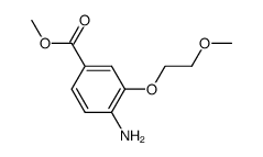methyl 4-amino-3-(2-methoxyethoxy)benzoate Structure
