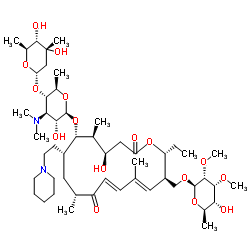 20-去氧代-20-(1-哌啶基)泰乐菌素结构式
