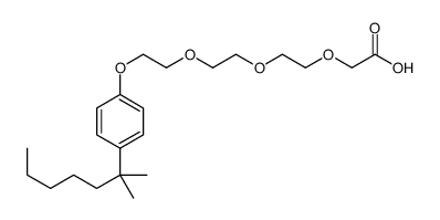 2-[2-[2-[2-[4-(2-methylheptan-2-yl)phenoxy]ethoxy]ethoxy]ethoxy]acetic acid Structure