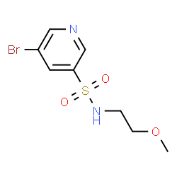 5-bromo-N-(2-Methoxyethyl)pyridine-3-sulfonamide Structure