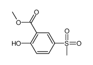 2-Hydroxy-5-methylsulfonylbenzoic acid methyl ester Structure