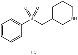 3-[(苯磺酰基)甲基]哌啶盐酸盐结构式