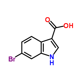 6-溴-1H-吲哚-3-甲酸结构式