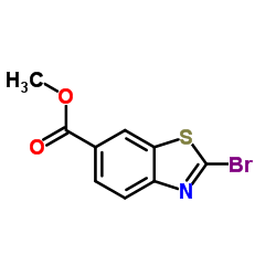methyl 2-bromobenzo[d]thiazole-6-carboxylate structure