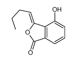 3-butylidene-4-hydroxy-2-benzofuran-1-one结构式