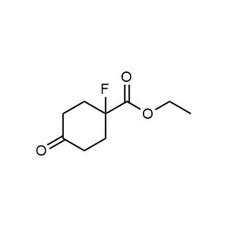 1-氟-4-氧代环己烷-1-甲酸乙酯结构式