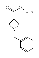 N-苯甲基氮杂环丁烷-3-羧酸甲酯结构式