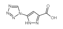 3-(tetrazol-1-yl)-1H-pyrazole-5-carboxylic acid Structure