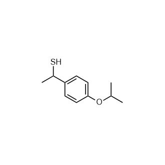 1-(4-异丙氧基苯基)乙烷-1-硫醇结构式
