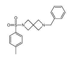 2-苄基-6-(对甲苯磺酰基)-2,6-二氮杂螺[3.3]庚烷结构式