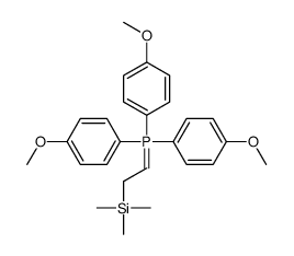 tris(4-methoxyphenyl)-(2-trimethylsilylethylidene)-λ5-phosphane结构式