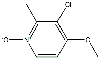 3-chloro-4-methoxy-2-methylpyridine N-oxide Structure