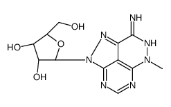 8-amino-6(N)-methyl-2-ribofuranosyl-1,2,3,5,6,7-hexaazaacenaphthylene结构式