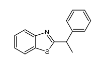 1-methyl-2-(1-phenylethyl)benzothiazole结构式