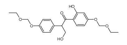 4,4'-diethoxymethoxy-α-hydroxymethyl-2-hydroxydesoxybenzoin结构式