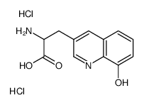 rac-(8-羟基喹啉-3-基)丙氨酸二盐酸盐结构式