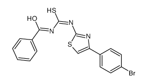 N-[[4-(4-bromophenyl)-1,3-thiazol-2-yl]carbamothioyl]benzamide结构式