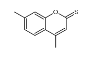 4,7-dimethyl-2-thiocoumarin结构式