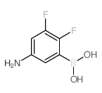 5-氨基-2,3-二氟苯硼酸结构式