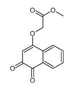 methyl 2-(3,4-dioxonaphthalen-1-yl)oxyacetate Structure