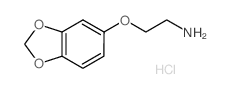 [2-(1,3-Benzodioxol-5-yloxy)ethyl]amine hydrochloride Structure