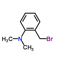 2-(溴甲基)-N,N-二甲基苯胺结构式
