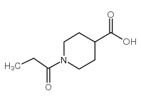 1-丙酰基哌啶-4-羧酸结构式