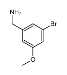(3-bromo-5-methoxyphenyl)methanamine Structure