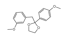 3',4-dimethoxydeoxybenzoin ethylene acetal结构式