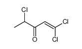 2,2-dichlorovinyl 1-chloroethyl ketone Structure