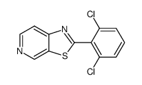 2-(2,6-二氯苯基)噻唑并[5,4 - C]吡啶结构式