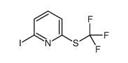 2-Iodo-6-[(trifluoromethyl)sulfanyl]pyridine Structure
